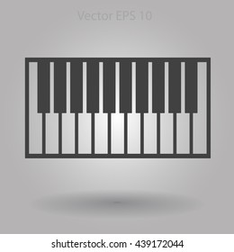 piano keyboard vector illustration