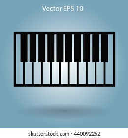 piano keyboard vector illustration