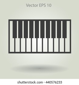 piano keyboard vector illustration
