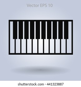 piano keyboard vector illustration