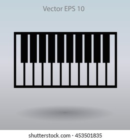 piano keyboard vector illustration