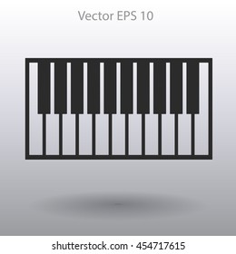piano keyboard vector illustration
