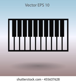 piano keyboard vector illustration