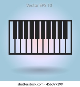 piano keyboard vector illustration