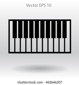 piano keyboard vector illustration