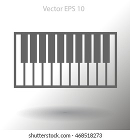 piano keyboard vector illustration