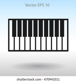 piano keyboard vector illustration