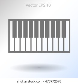 piano keyboard vector illustration