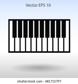 piano keyboard vector illustration