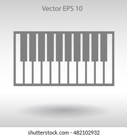piano keyboard vector illustration