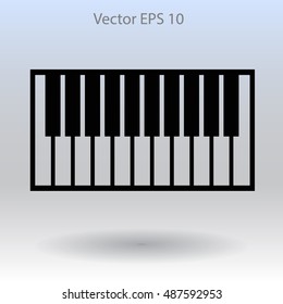 piano keyboard vector illustration