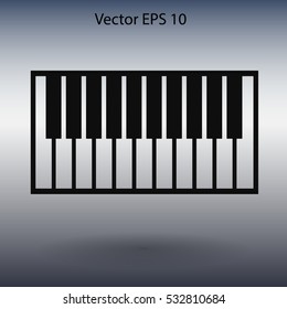 piano keyboard vector illustration
