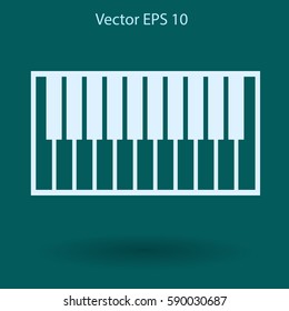 piano keyboard vector illustration