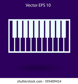 piano keyboard vector illustration