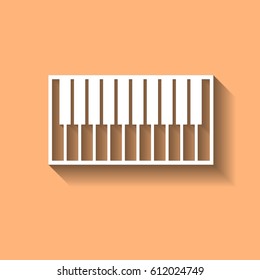 piano keyboard vector illustration