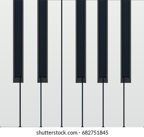 piano keyboard vector illustration 
