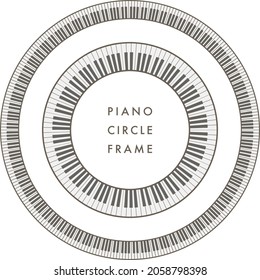Material de ilustración vectorial de teclado de piano.