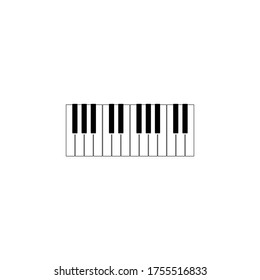 Piano keyboard vector illustration of musical instrument on eps 10
