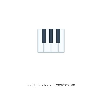 Piano Keyboard vector isolated icon. Emoji illustration. Piano Keyboard vector emoticon