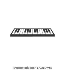 
Piano keyboards Icon vector Isolated on White Background