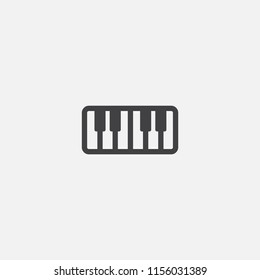 piano keys base icon. Simple sign illustration. piano keys symbol design from Music series. Can be used for web, print and mobile