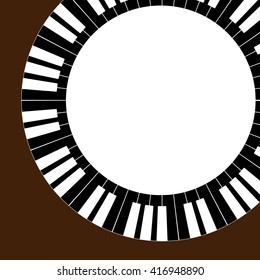 Piano Keys with copy space