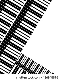 Piano Keys with copy space