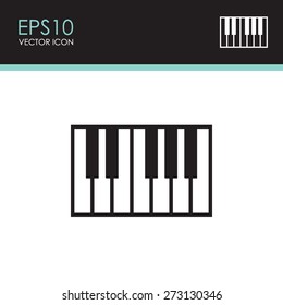 Piano Keys Icon.