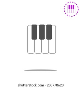 piano keys icon