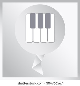 piano keys icon