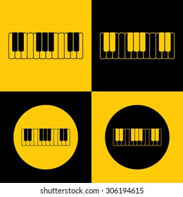 piano keys icon