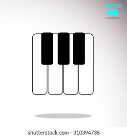 piano keys icon