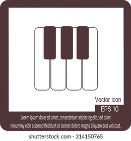 piano keys icon