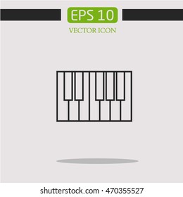 Piano keys icon.