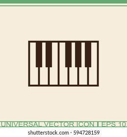 Piano keys icon.