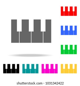 Piano keys icon. Elements in multi colored icons for mobile concept and web apps. Icons for website design and development, app development on white background