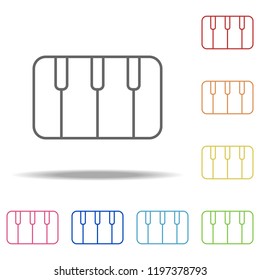 piano keys icon. Elements of Web in multi colored icons. Simple icon for websites, web design, mobile app, info graphics