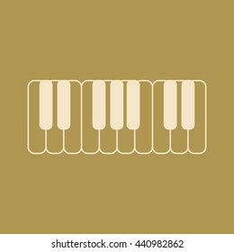 Piano Keys Icon. Eps-10.