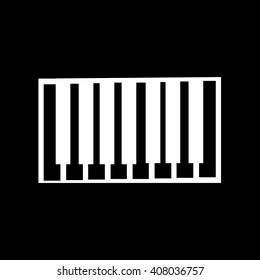 piano keys icon Illustration design