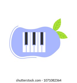 Piano keys icon illustration vector symbol