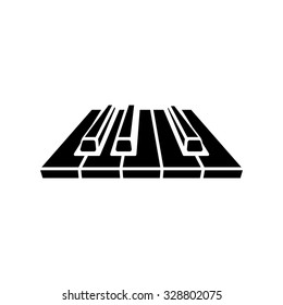 piano keys icon vector