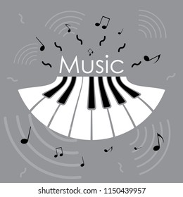 piano keys music background