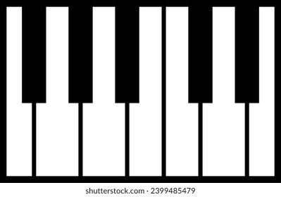 Piano Keys, Music Instrument Icon