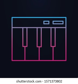 Piano keys nolan icon. Simple thin line, outline vector of party icons for ui and ux, website or mobile application