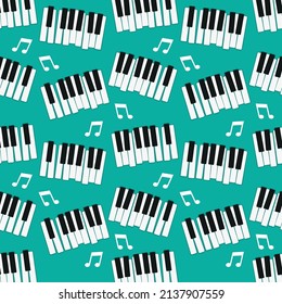 Piano Keys Pattern Seamless Background