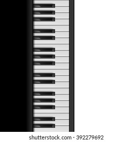 Piano Keys. Seamless Illustration for Creative Design