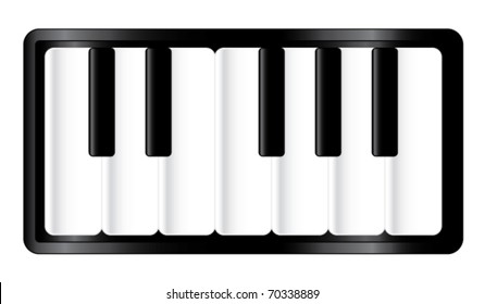 Piano keys small selection