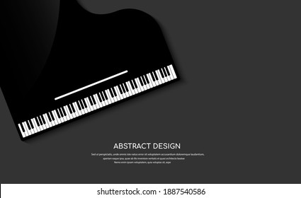 Piano keys in vector illustration