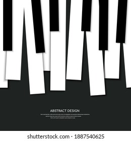 Piano keys in vector illustration