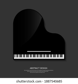 Piano keys in vector illustration